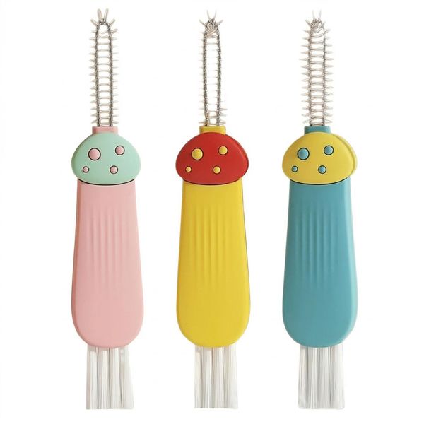 3-in-1 Cup Lid Gap Cleaning Brush Set - 3 Piece Multifunctional Tools