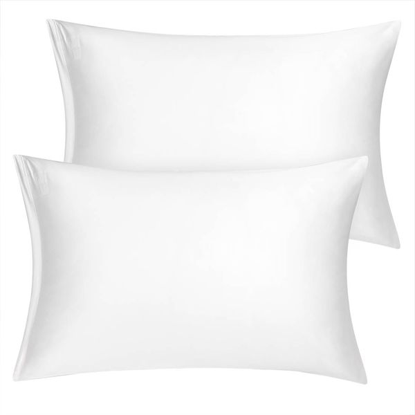 100% Cotton Standard Pillowcase Set - 2 Pack - White