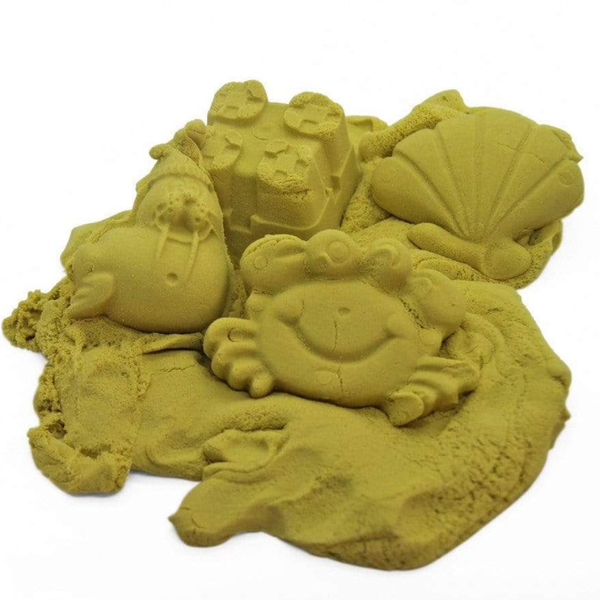 1Kg Sensory Sand with Shapes Yellow