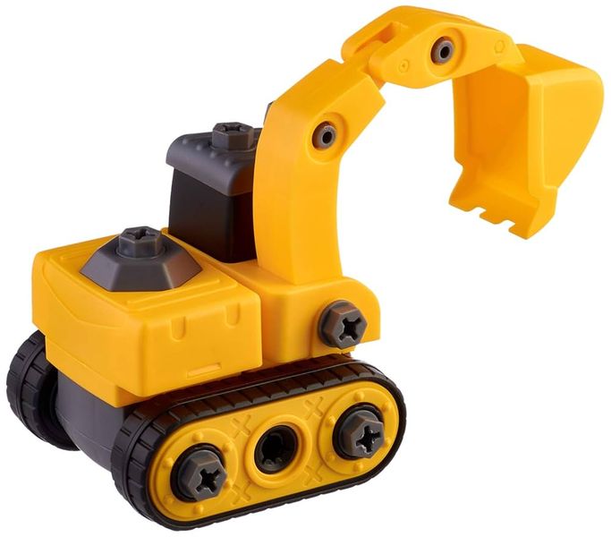 Okkid DIY-1001R Excavator Toy for Kids - Multi-Color, Fun Construction Play