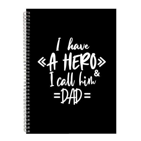 Hero Dad Father's Day Writing Book Notepad Notebook Gift A4 501