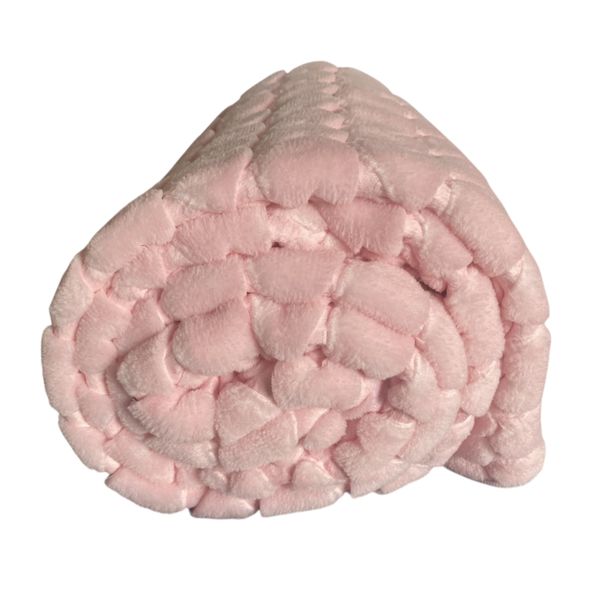 MwaMe Pink Baby Mink Blankie 1 Ply.