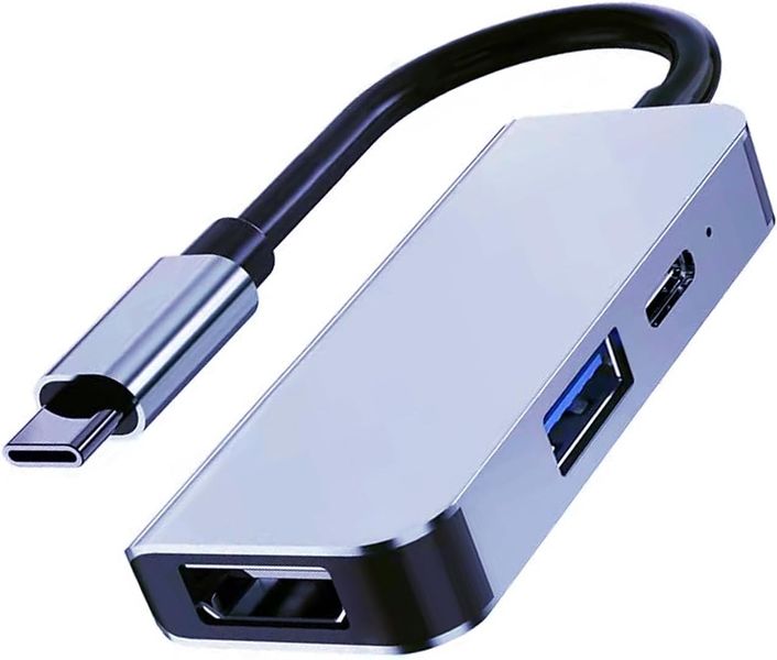 3-in-1 USB-C to HDMI Multiport Hub, 4K Ultra HD