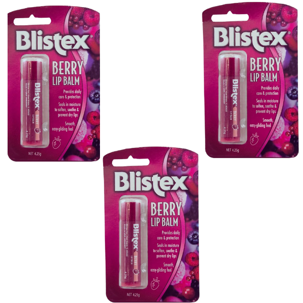 Blistex Berry Lip Balm - 4.25g x 3 Pack