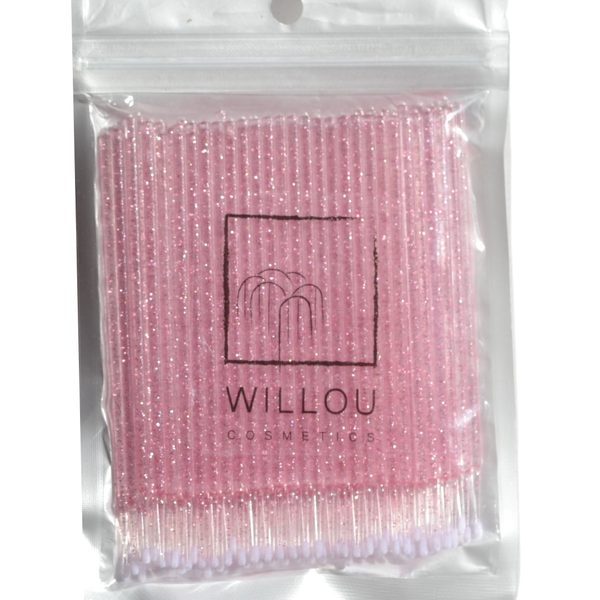 WILLOU Glitter Micro Applicator Disposable microbrush