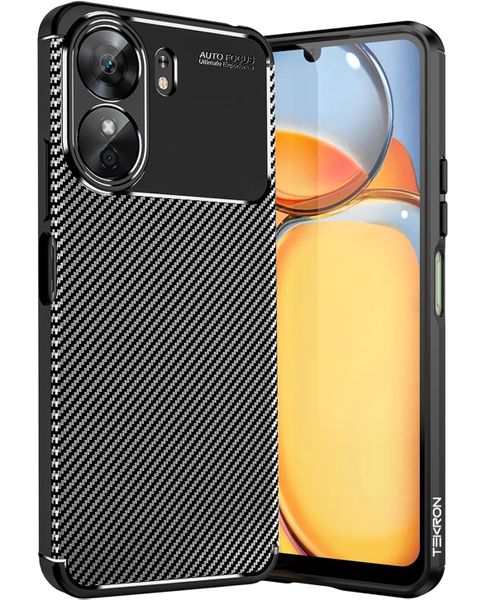 TEKRON Premium Shock Resistant Carbon Case Designed For Xiaomi Redmi 13C