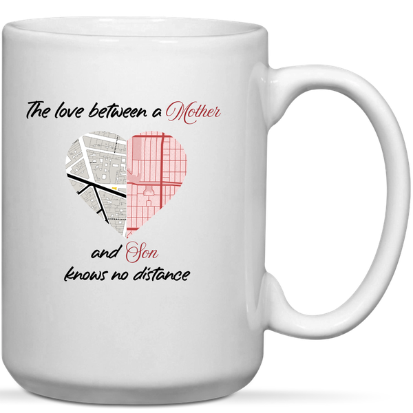 Love Between Mother &amp; Son Birthday Mother's Day Christmas Gift Mug