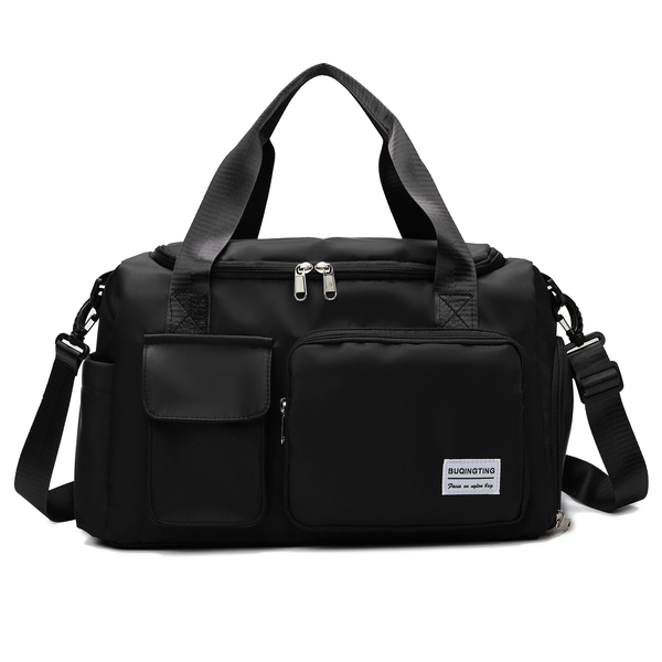 Sports Gym and Travel Duffel Bag with Wet Pocket &amp; Shoes Compartment