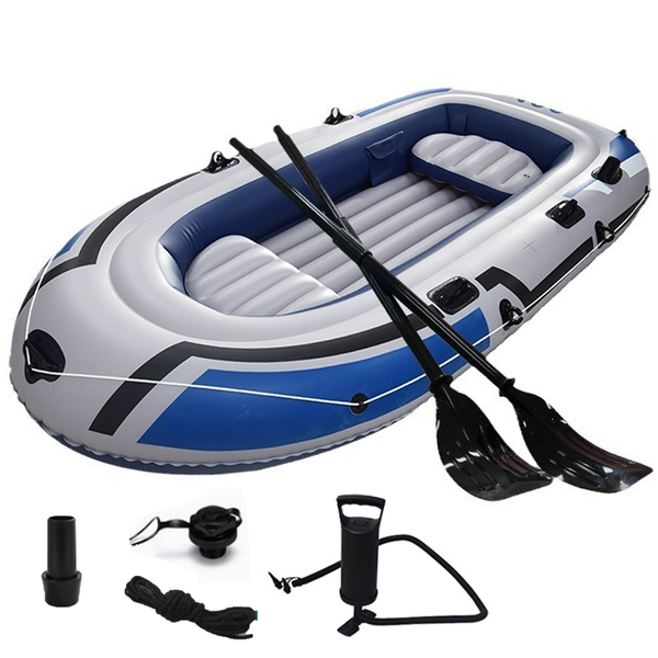 Inflatable Boat with Oars and Pump Fishing Boat Inflatable Kayak For Beach