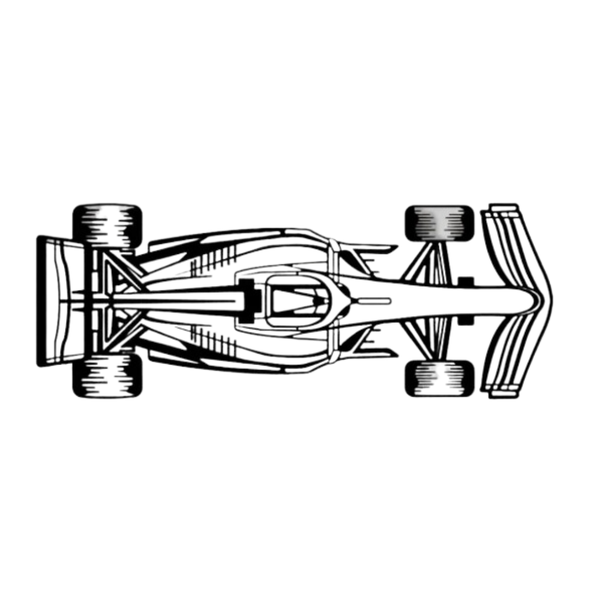 Formula One Car Top View Wall Art