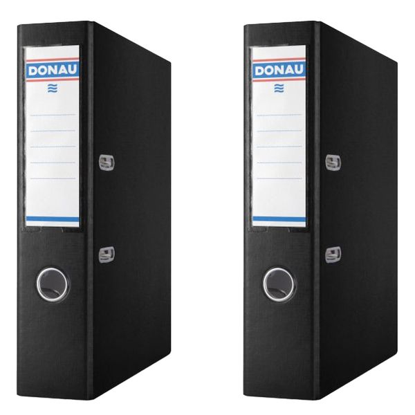 Donau Lever Arch File 75mm, White (Pack of 4)