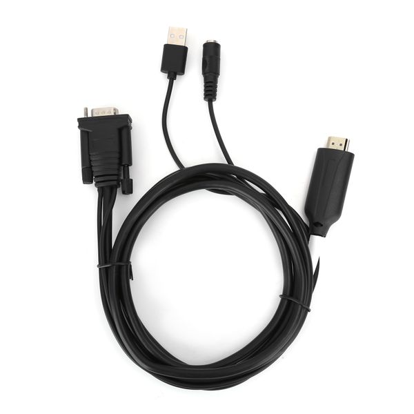 HDMI to VGA Adapter, Digital-Analog, 1.8M, USB-Powered