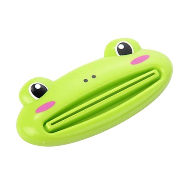 Fun &amp; Functional Cartoon Frog Toothpaste Tube Squeezer - Green