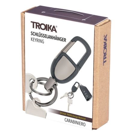 Troika D-CLICK Carabiner Key-Ring with Click Mechanism 