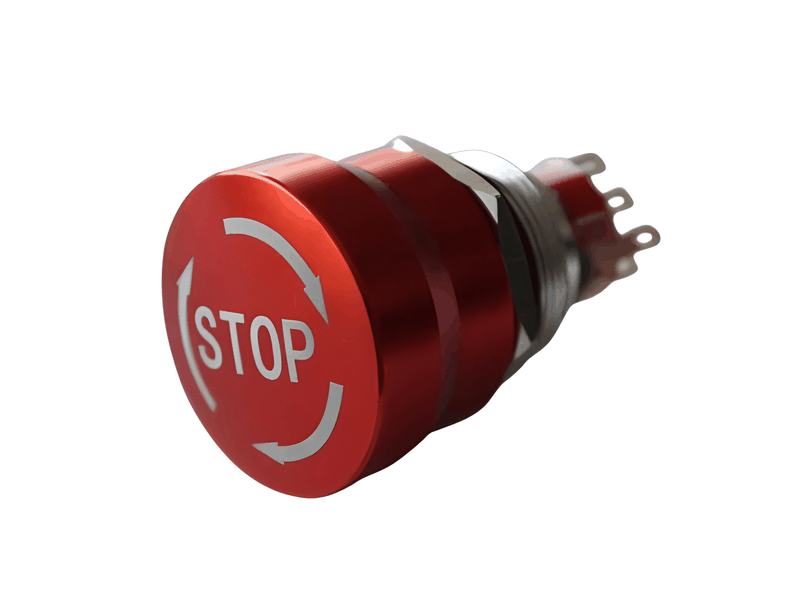 PBME22TR-ML4AL Emergency Push Button Switch 22mm Latching Twist Reset