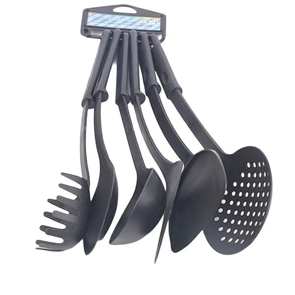 6 Pieces Quality Sturdy Plastic Kitchen Cooking/Dishing Utensils Set
