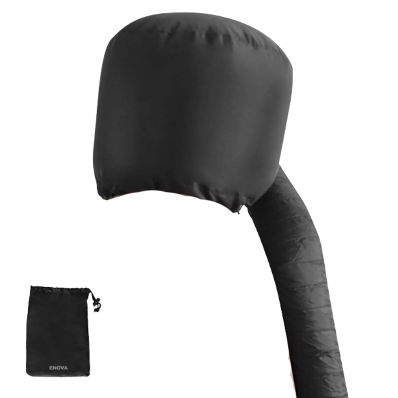 Enova Hood Hairdryer Attachment with Chin Strap and Longer Extended Hose