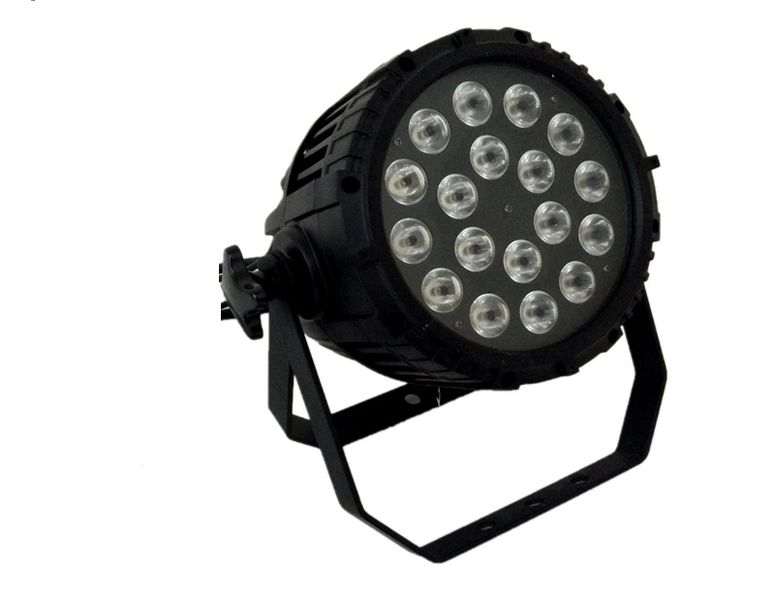 18 LED RGB 4-In-1 Par Stage Light With Dual Bracket