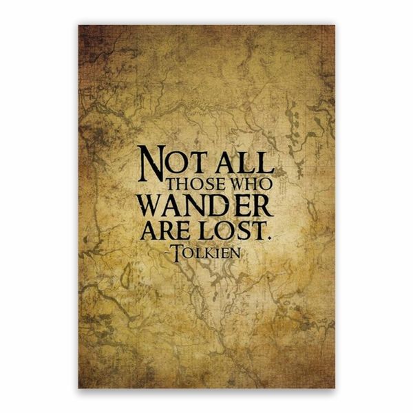 Those Who Wander Tolkien Poster - A1