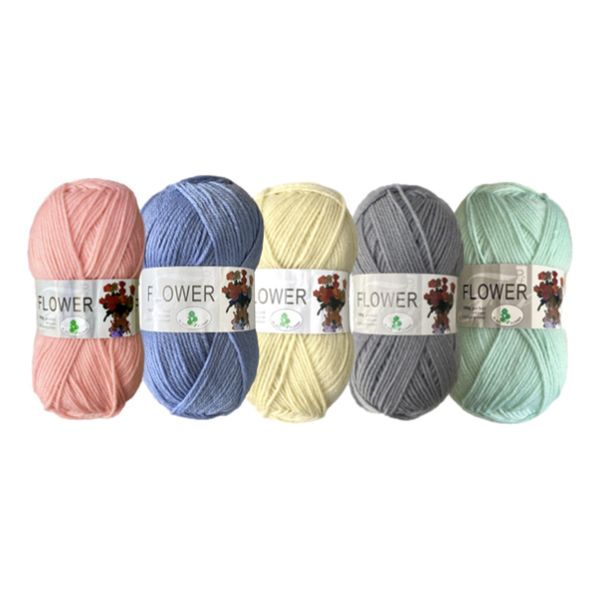 Double Knitting Polyester Yarn 100g (Pack of 5) Light Turquoise Blue