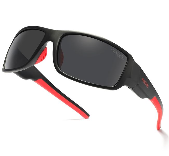 KDEAM KD040 C3 Black (Red) Polarized Sunglasses