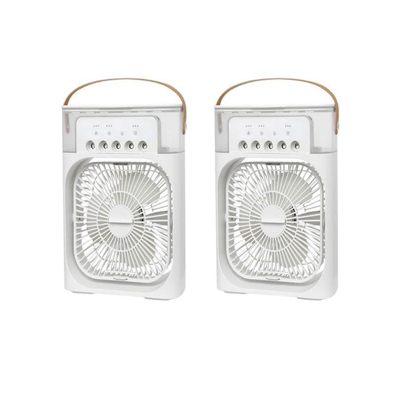 2 Set of 7 Colors LED Portable Air Cooler Fan Shop Today. Get it