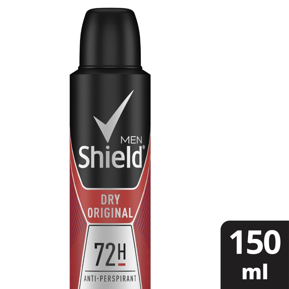 Shield Men Dry Original Antiperspirant Deodorant Body Spray 150ml