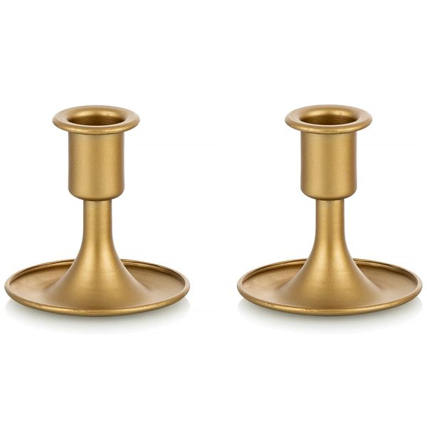 2 Pack Candle Holder Taper Candlestick Stand Centerpiece Table Decoration