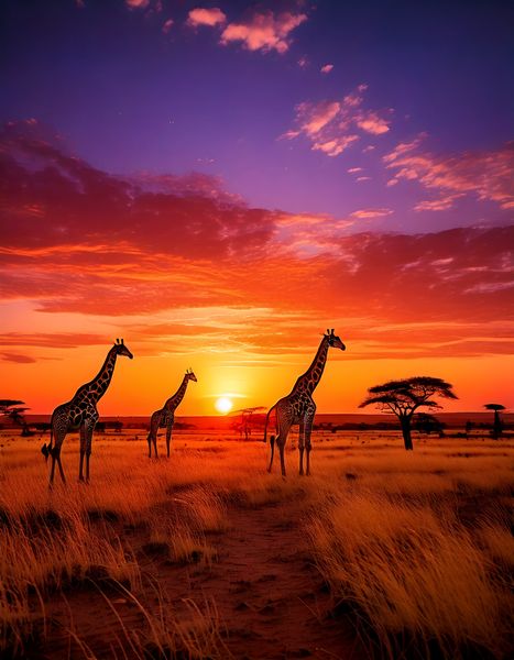 Canvas Home Decor Wall Art - African horizon 2