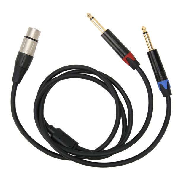 6.35mm Male to XLR Female Cable Dual 1/4 Inch to XLR Y Splitter Adapter 2m