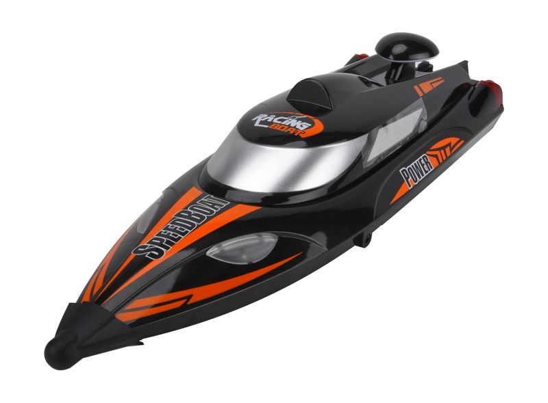 R/C 2.4GHz 35km/h High Speed Brushed Boat (47cm long) - Orange/Black