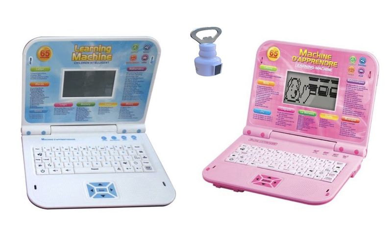 Kids Educational Laptop with Mouse And Bottle Opener - Pack Of 2