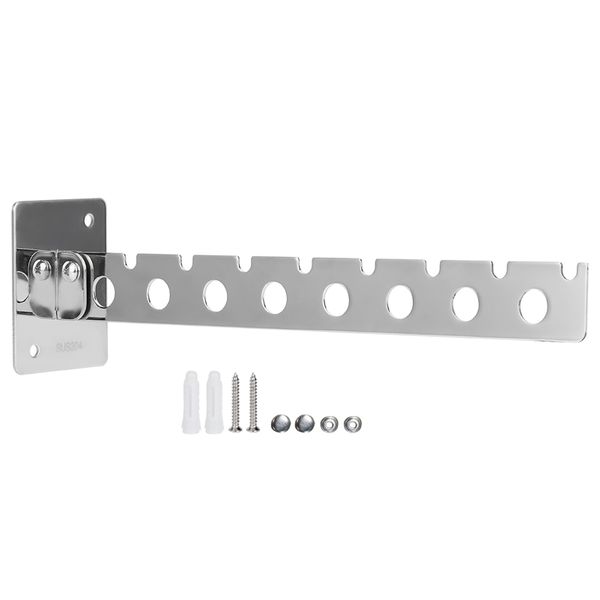 8 Hole Foldable Wall Drying Rack Space Saving Organizer