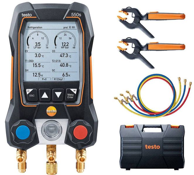 testo 550s Smart Kit with filling hoses