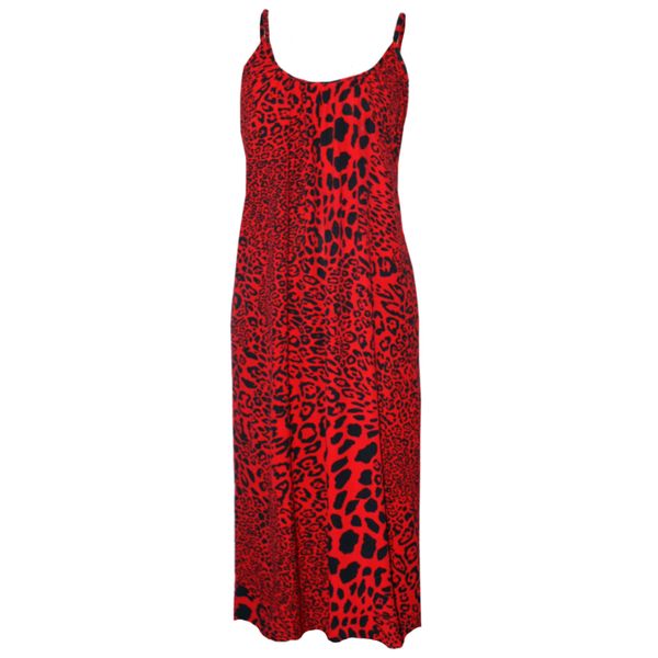 Nucleus Erin Red Tiger Maxi Dress