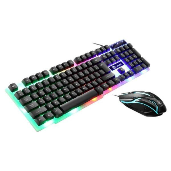 Wired LED Backlit Keyboard And Mouse-BT