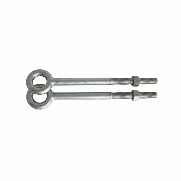 Krafft 1/4 Inch x 10 cm Regular Nut Eye Bolt for Secure Fastening - 2 Pack