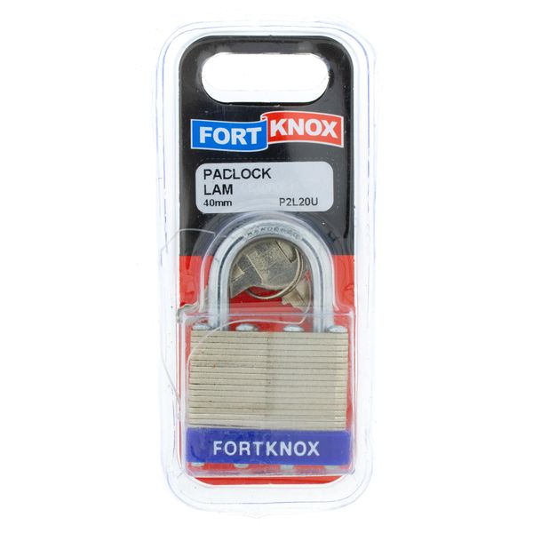 FORT KNOX Padlock Laminated 40mm Q:1 P2L20U