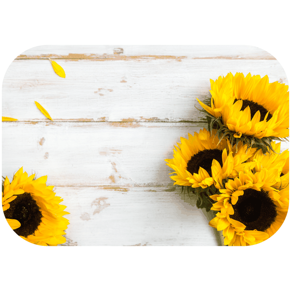 Subnflowers Wooden Background Printed Mouse Pads