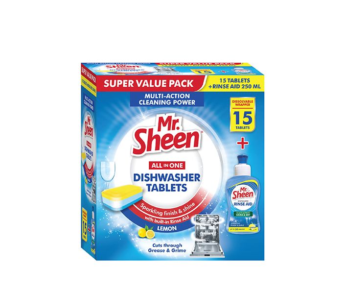 Mr Sheen All in One Dishwasher Super Value Pack