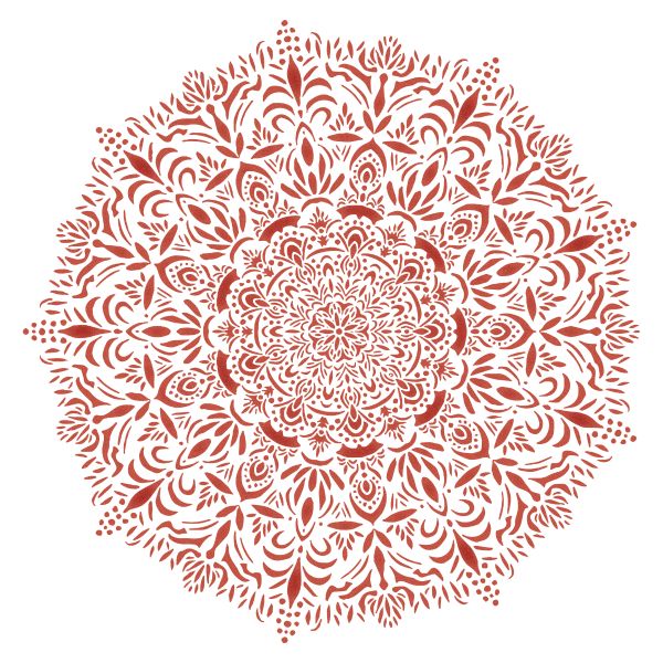 Large Protea Mandala Stencil (45 cm)