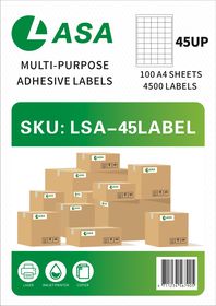 45 UP 100 A4 Sheets Barcode Adhesive Label | Shop Today. Get it ...