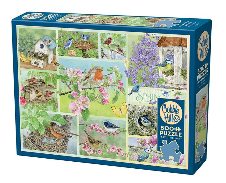Cobble Hill Garden Birds in Spring 500 Piece Puzzle