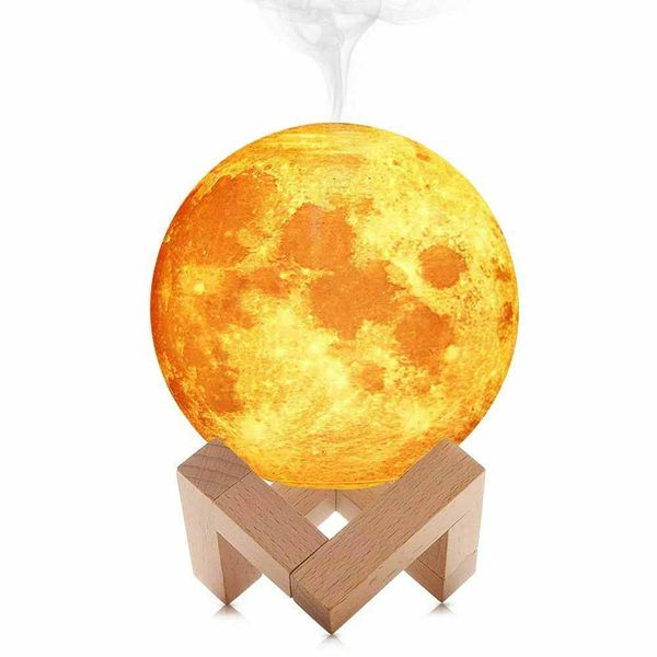 Air Humidifier 3D Moon Lamp Night Light USB 880ML