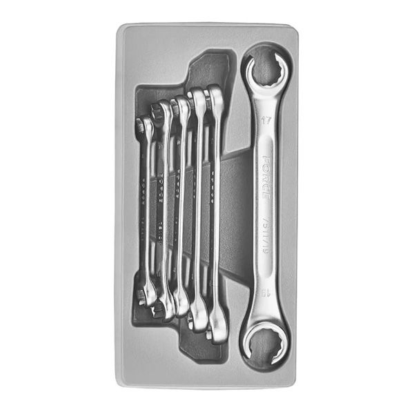 Force 6Pc Flare Nut Wrench Set 8X10 10X11 10X12 11X13 12X14 17X19