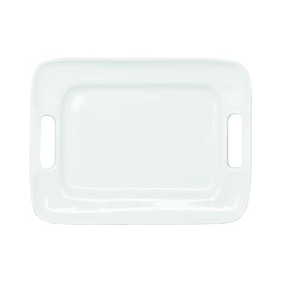 Rectangle Platter W/Handles Large