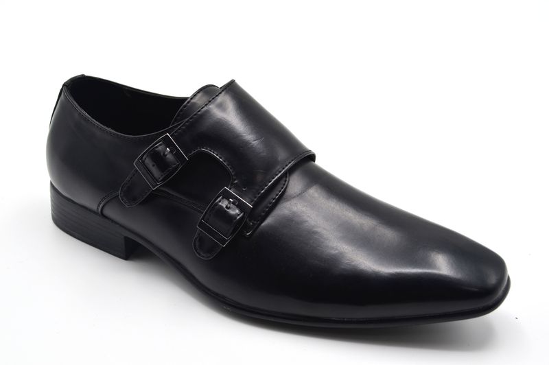 TTP Men's Classic Monk Strap Dress Shoe