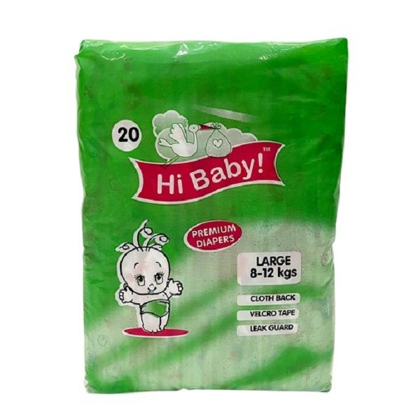Hi Baby! Premium Large Everyday Diapers 20's x 2