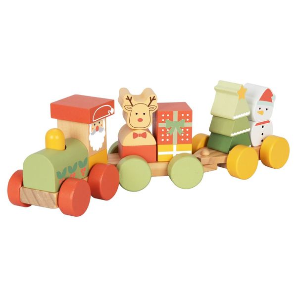 hi Pando - Wooden Christmas Stacking Train