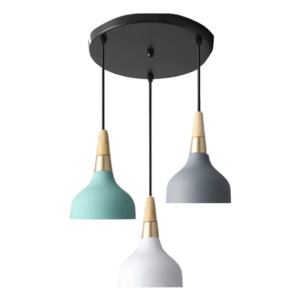 Decor Modern Chandelier 3-Light Hanging Pendant Lamp -25cm